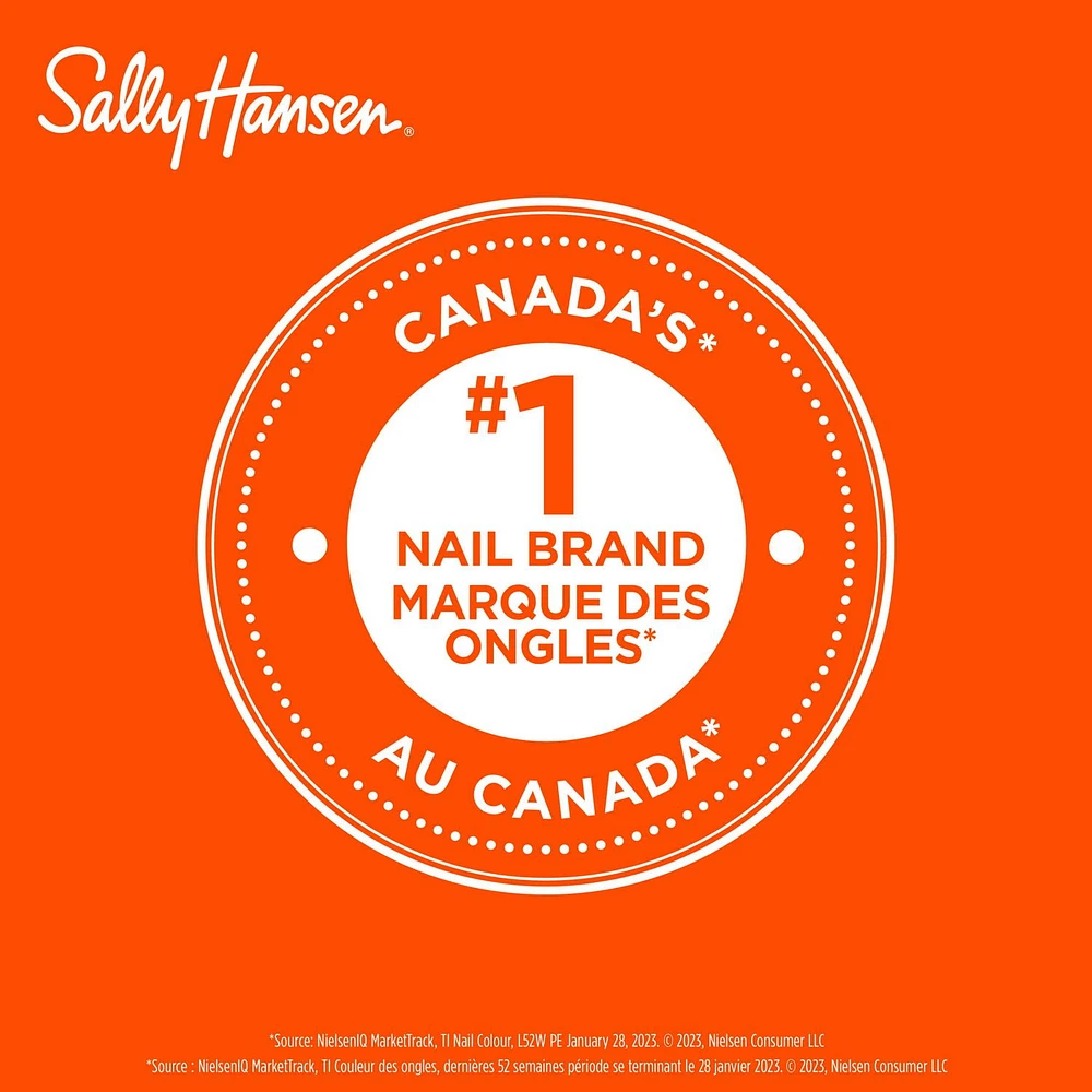 Sally Hansen - Vernis à ongles Xtreme Wear™, tenue et une brillance extrêmes, longue durée, résistante aux éclats, à la décoloration