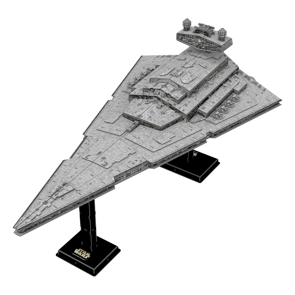 4D Build, Star Wars Imperial Star Destroyer, 3D Paper Model Kits, 278 Piece Paper Model Kit for Teens and Adults, Ages 10+