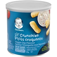 GERBER® LIL’ CRUNCHIES®, Veggie Dip, Toddler Snacks 42 g, 42 GR