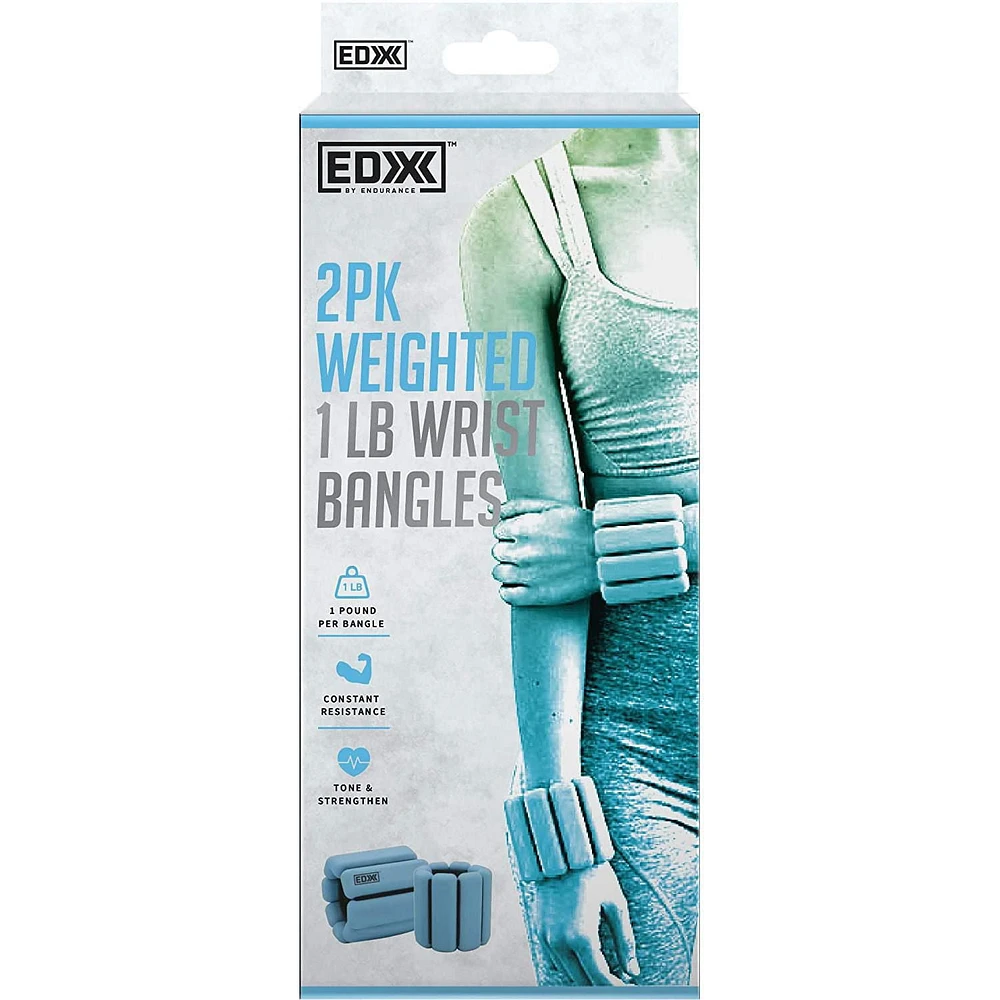 EDX 1lb Wrist Bangles - 2 Pack