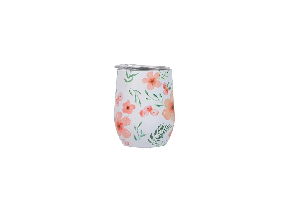 Home Trends STEMLESS WINE FLORAL