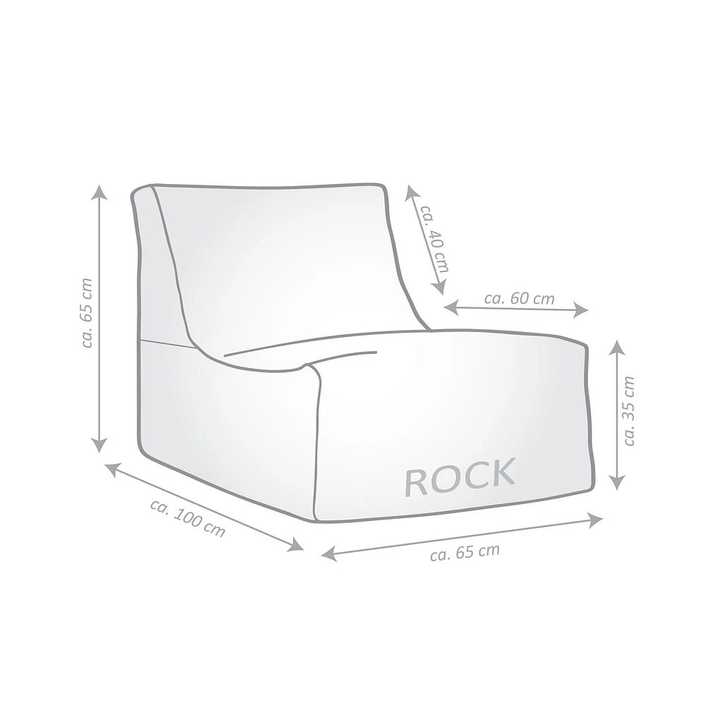 Gouchee Home Rock Velvet Bean Bag