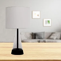 hometrends Glass Table Lamp, 16.5", glass base