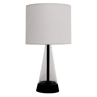 hometrends Glass Table Lamp, 16.5", glass base