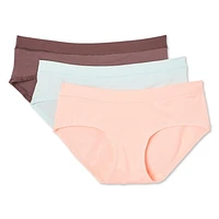 Lot de 3 culottes à taille basse en microfibres George pour femmes