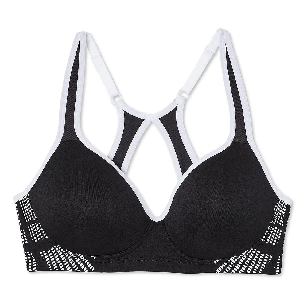 Soutien-gorge de sport réglable à l’arrière Athletic Works pour femmes Tailles 34B-42D