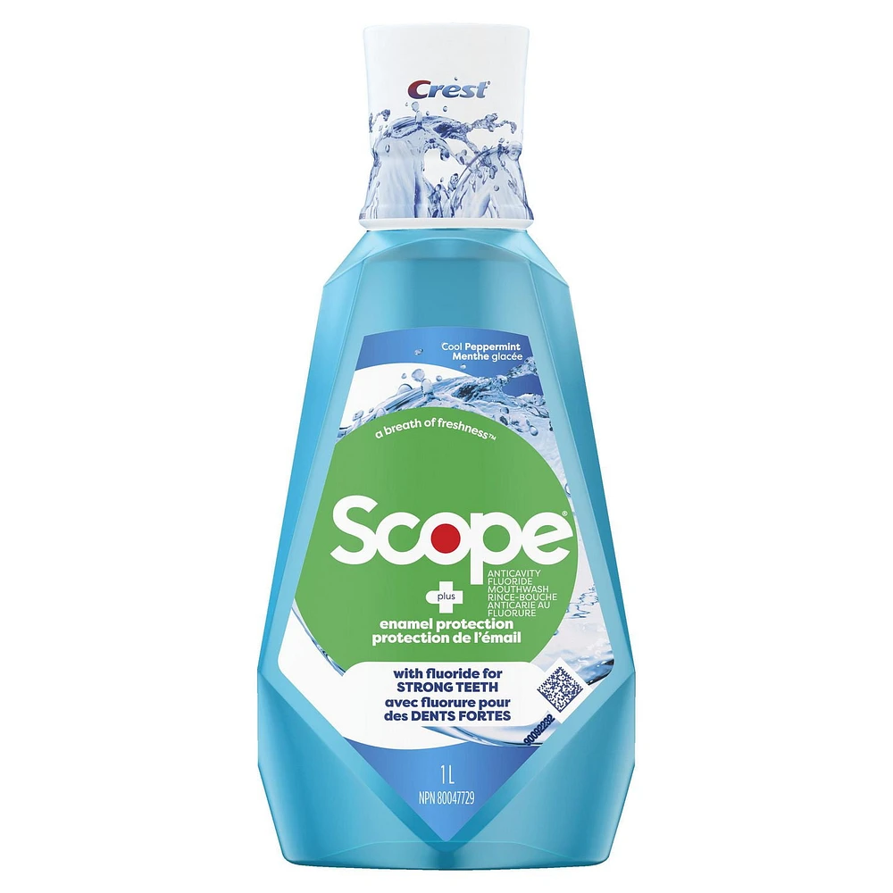 Crest Scope Enamel Protection Mouthwash, Cool Peppermint