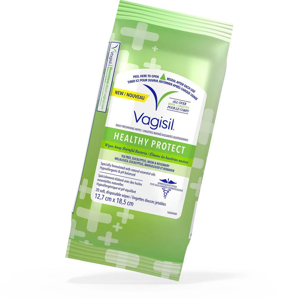 Vagisil Healthy Protect Wipes, 20 Wipes