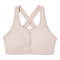 Soutien-gorge zippé sur le devant Athletic Works pour femmes