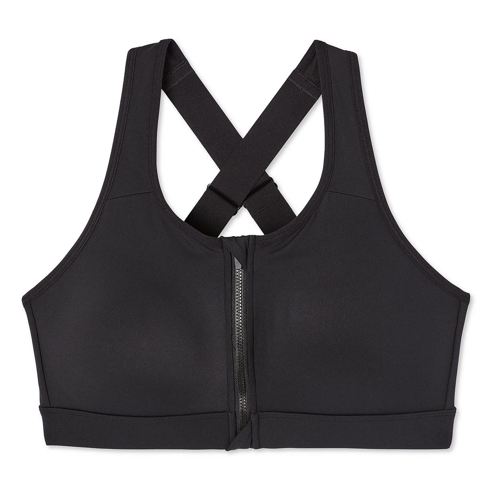 Soutien-gorge zippé sur le devant Athletic Works pour femmes