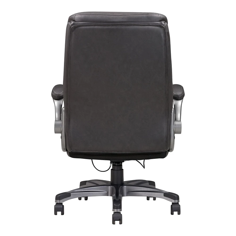 Sealy® Fitzroy Faux Black Leather Executive Office Chair