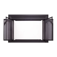 Pleasant Hearth CI-3501BL Collin Collection Fireplace Glass Door - Medium