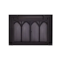 Pleasant Hearth CI-3501BL Collin Collection Fireplace Glass Door - Medium