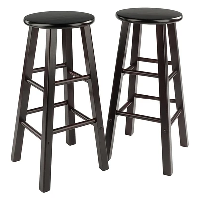 Element 2-Pc Bar Stool Set Espresso