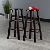 Element 2-Pc Bar Stool Set Espresso