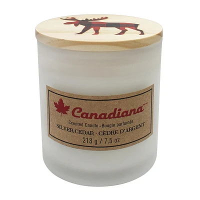 Canadiana 7.5oz CÈDRE D'ARGENT Bougie parfumée