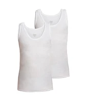 Stanfield's Men's Premium 100% Cotton Athletic Tank Undershirt - 2 Pack