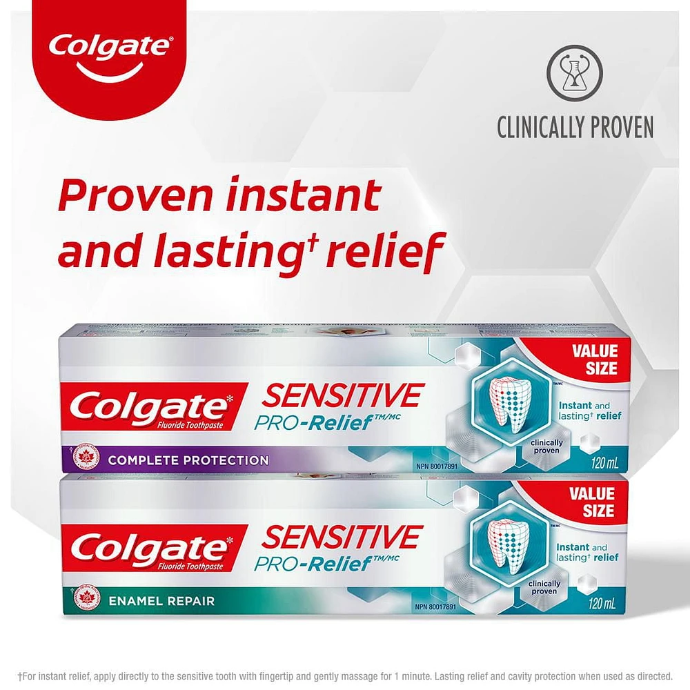 Colgate Sensitive Pro-Relief Enamel Repair Toothpaste, 120 mL