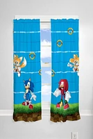 Sonic "Fast Friends" Room Darkening Drapes -pair, Sonic Drapes -pair