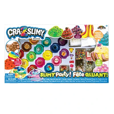 Cra-Z-Art Cra-Z-Slimy Party, Pre-Made Slime Kit for Kids