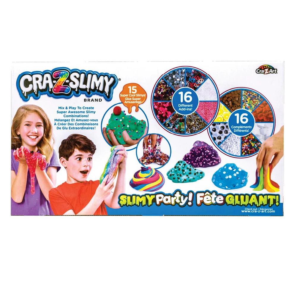 Cra-Z-Art Cra-Z-Slimy Party, Pre-Made Slime Kit for Kids