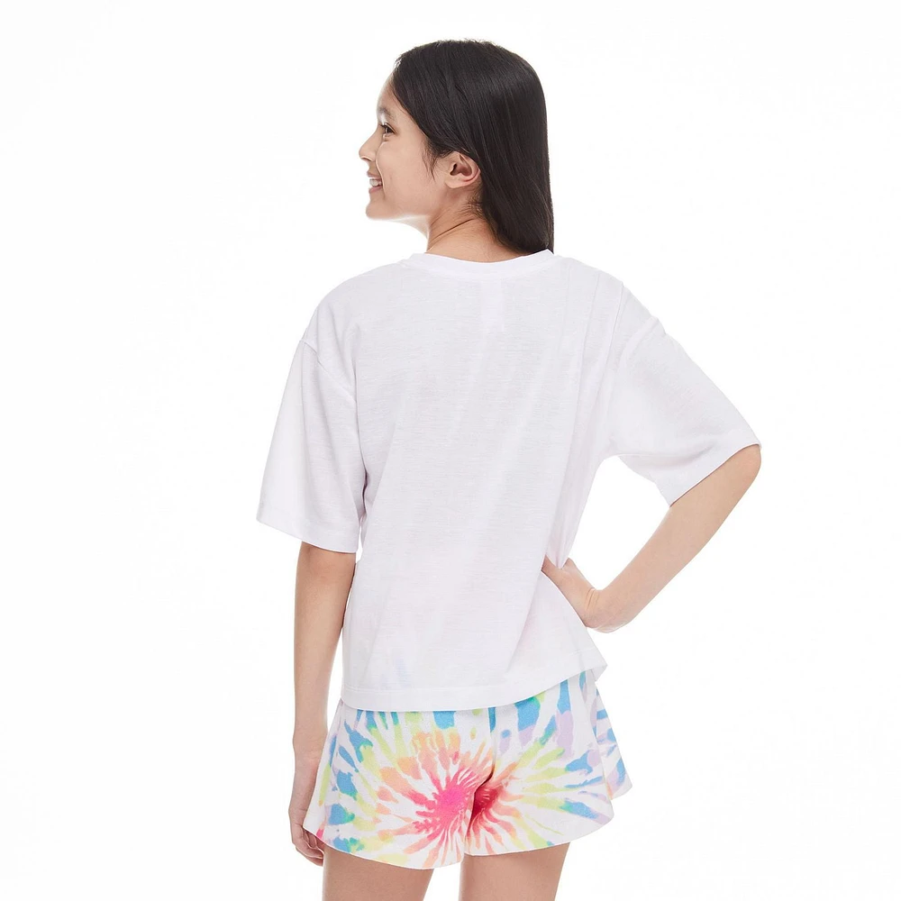 Ensemble 3 pièces avec short et masque Justice pour filles