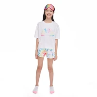 Ensemble 3 pièces avec short et masque Justice pour filles