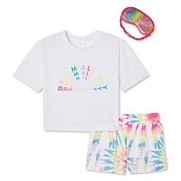 Ensemble 3 pièces avec short et masque Justice pour filles
