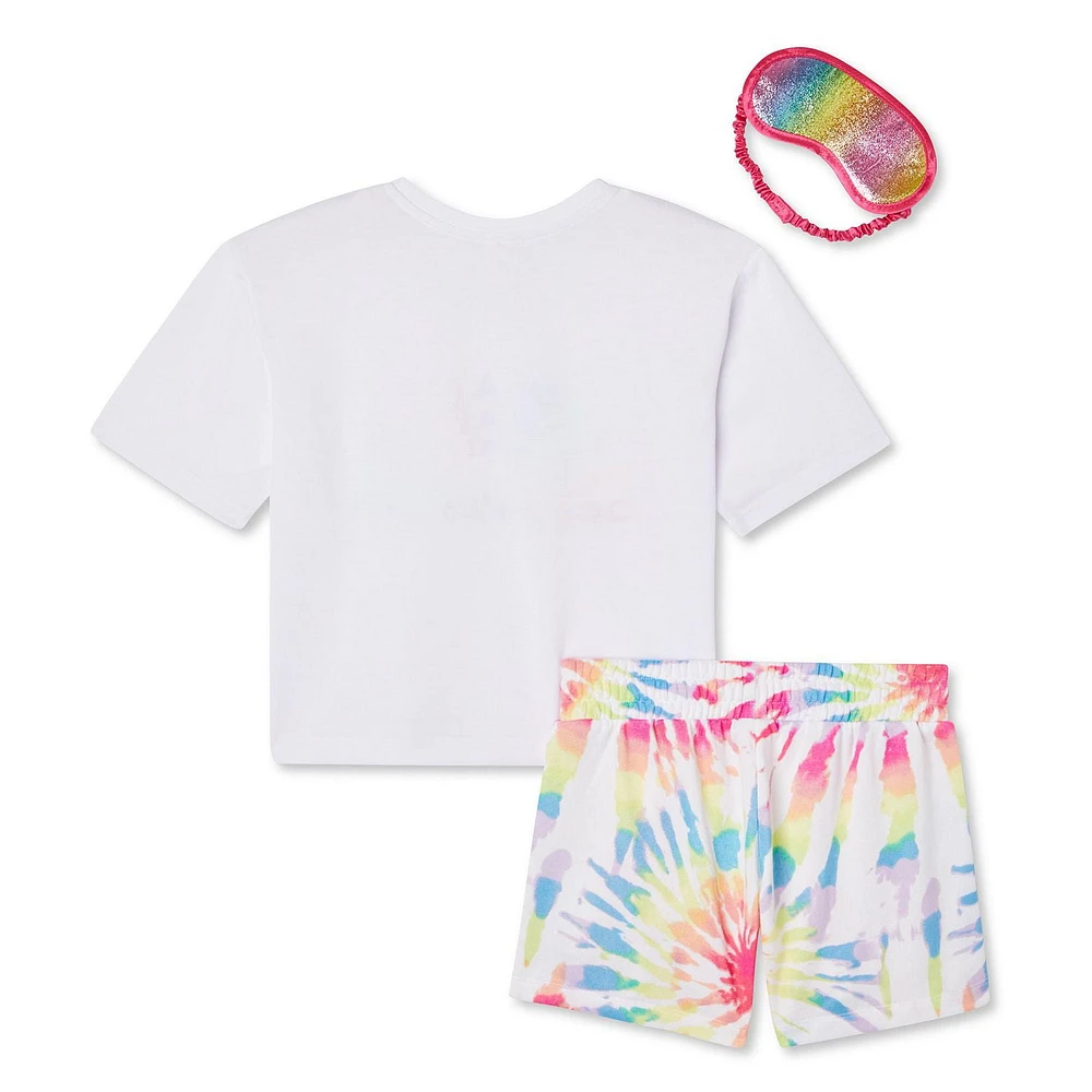 Ensemble 3 pièces avec short et masque Justice pour filles