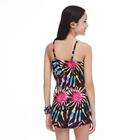 Ensemble 2 pièces avec barboteuse et bandeau Justice pour filles