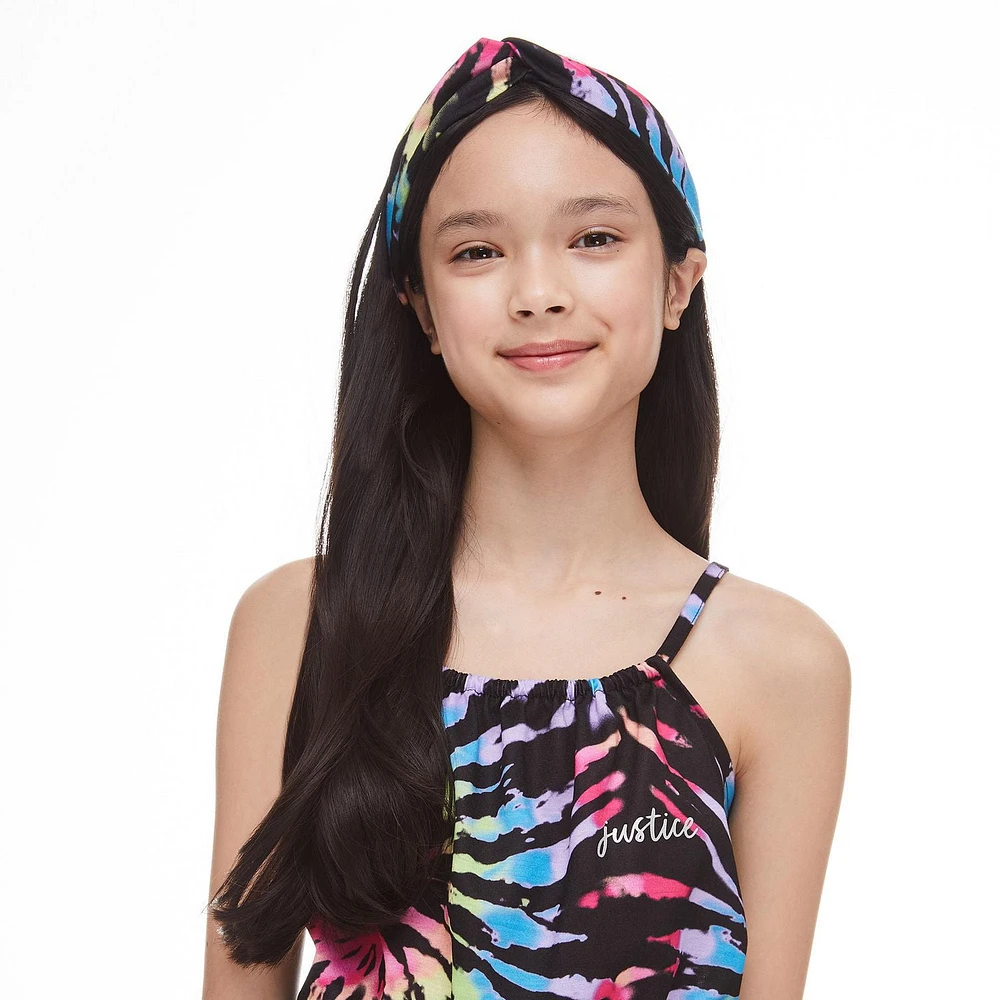 Ensemble 2 pièces avec barboteuse et bandeau Justice pour filles
