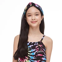 Ensemble 2 pièces avec barboteuse et bandeau Justice pour filles
