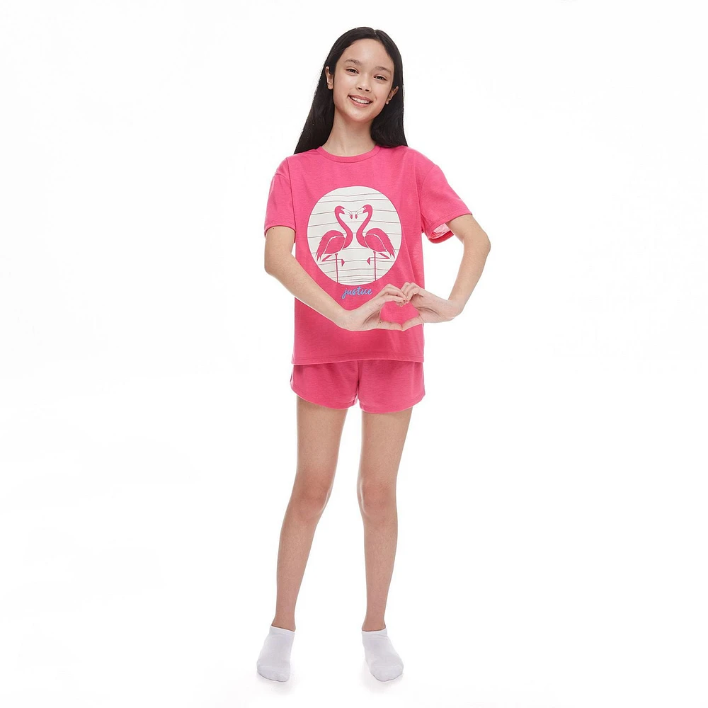 Justice Girls' Interactive Glow-in-the-Dark Pajamas 3-Piece Set