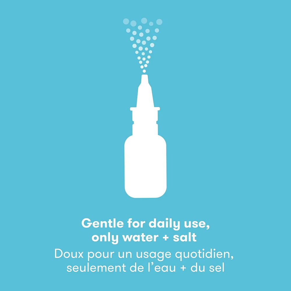 Frida Baby - NoseFrida Saline Snot Spray Spray nasal salin pour adoucir les voies nasales à utiliser avant NoseFrida The SnotSucker 20 ml