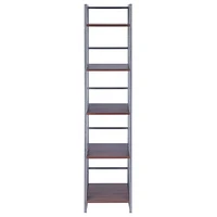 Isa 5-Tier Shelf Graphite and Walnut