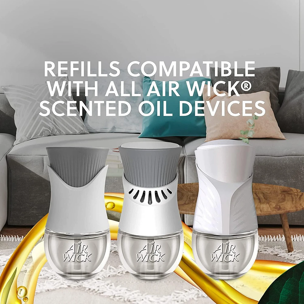 Air Wick Plug In Scented Oil Kit, Ocean Breeze, 1 Warmer + 2 Refills (2x20mL), 2x20ml