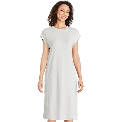 Robe t-shirt mi-longue George pour femmes Tailles TP–TTG