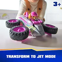 PAW Patrol: Rescue Wheels Skye’s Jet, Toy Truck with Transformation into Jet-Mode and Collectible Action Figure, Kids Toys for Boys & Girls Ages 3+, Skye’s Jet