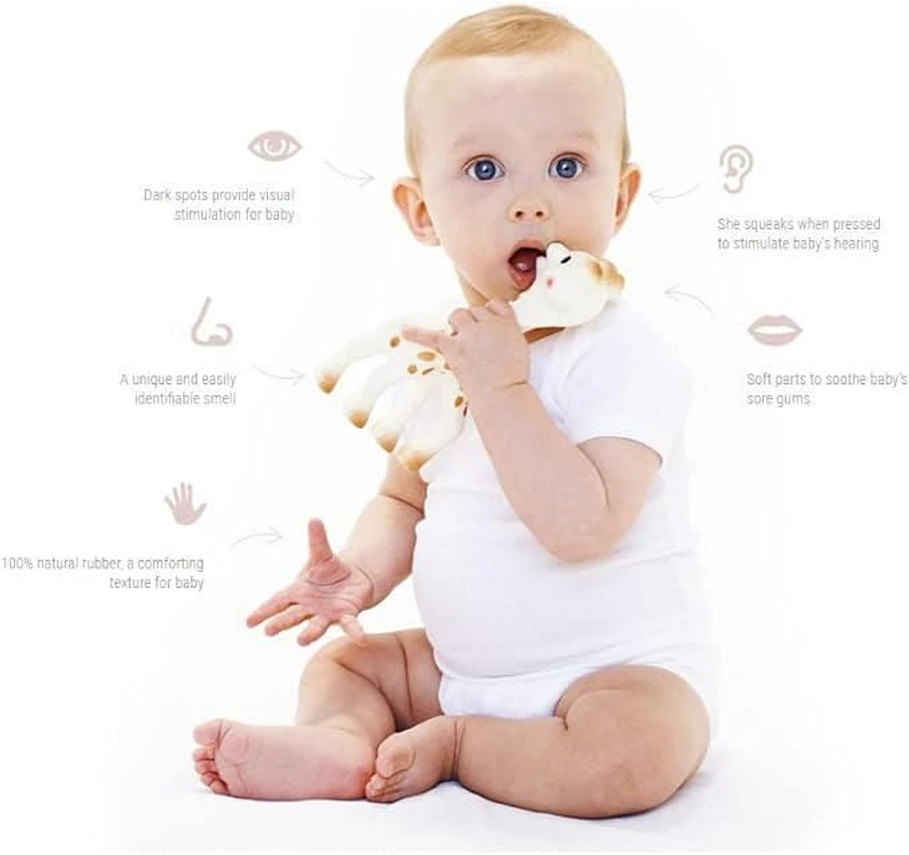 So'Pure: Sophie La Girafe - 100% Natural Rubber - Teether Toy - from Newborn