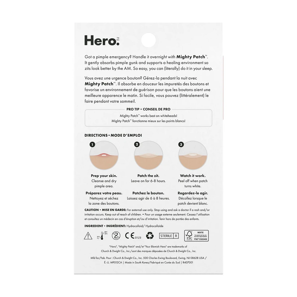 Hero Mighty Patch Original 24ct, The pimple emergency patch.