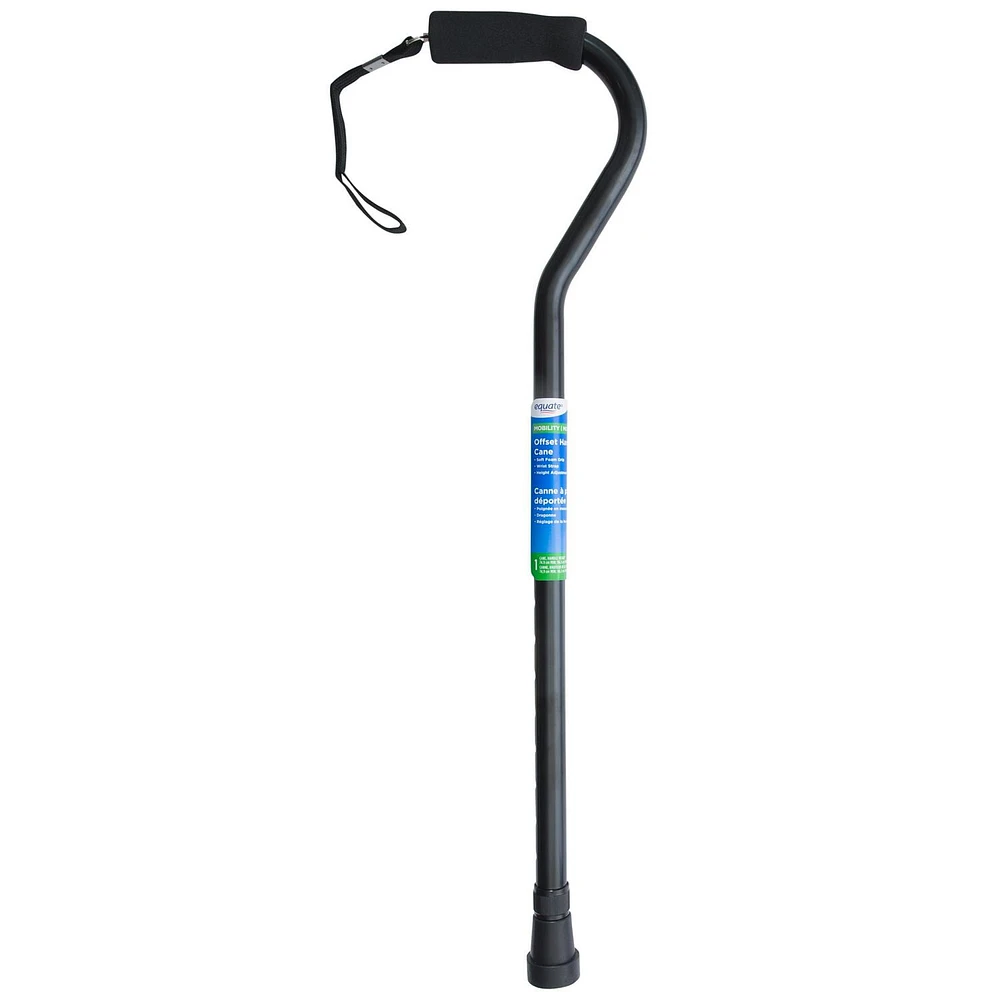 Equate Mobility Offset Handle Cane, 1 offset Handle Cane