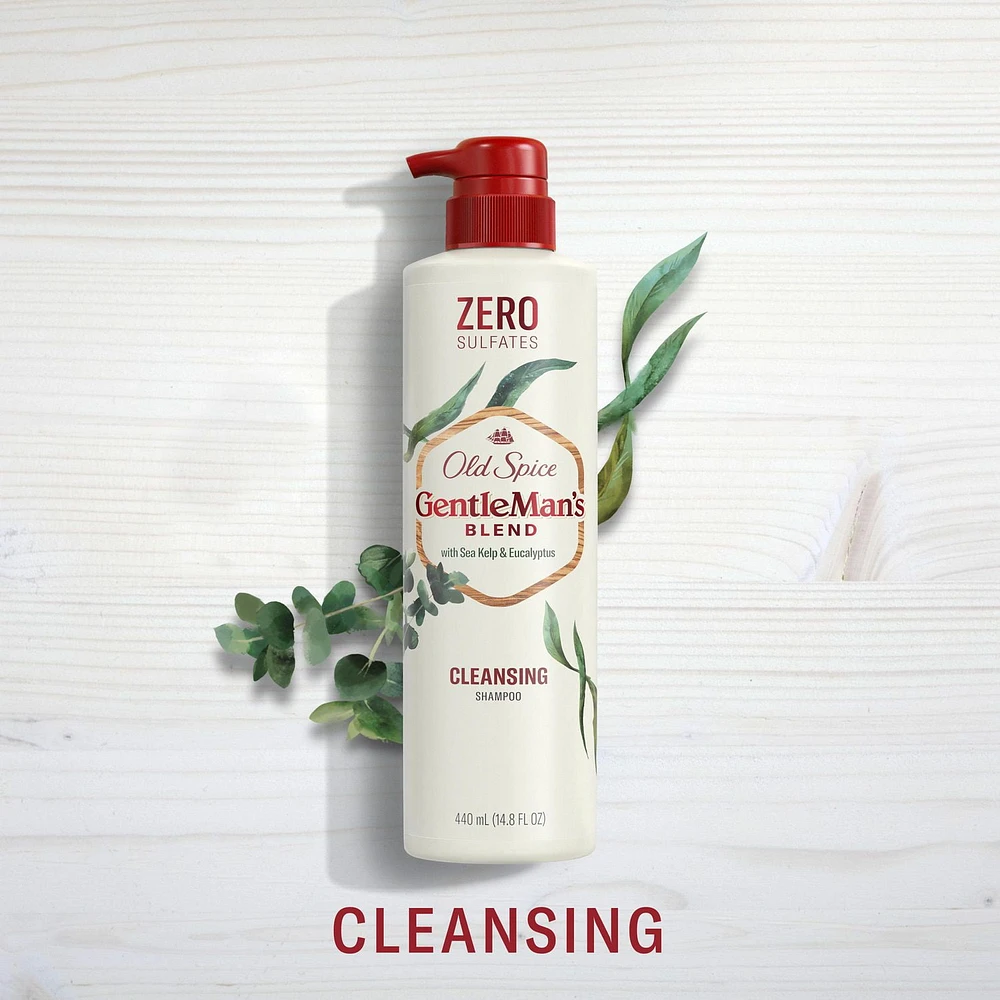 Old Spice Gentleman’s Blend with Sea Kelp & Eucalyptus, Cleansing Shampoo