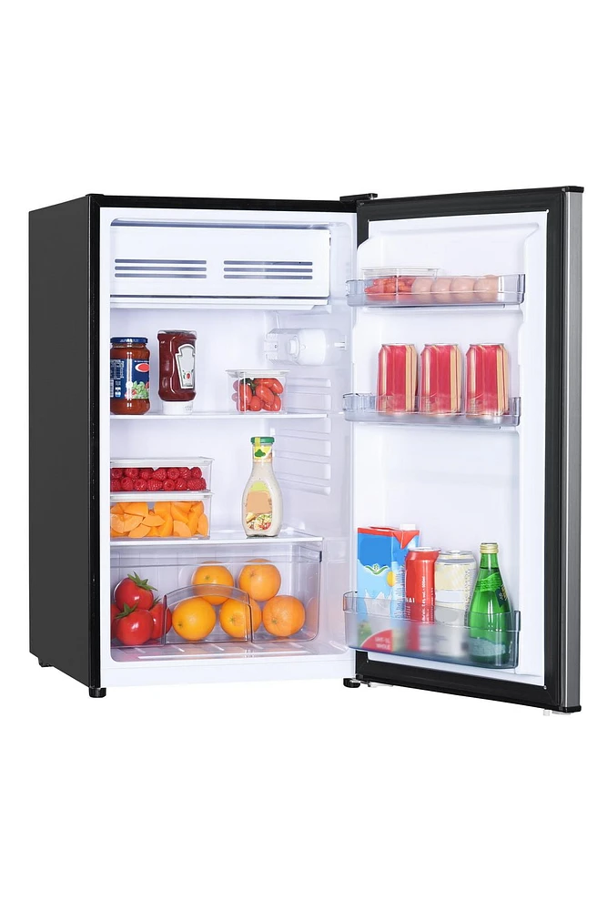 Danby Diplomat 4.4 Cubic Foot  Mini Fridge - Stainless Look With Chiller Section