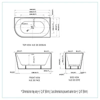 A&E Bath and Shower POPPY RIGHT Bathtub