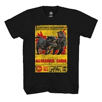 T-shirt à manches courtes Jurassic World Fight pour garçon Tailles: TP-TG