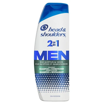 Head & Shoulders Eucalyptus & Neem 2-in-1 Anti-Dandruff Shampoo + Conditioner, 370ML