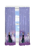 Frozen II "Frozen in Time" Room Darkening Drapes-pair, Frozen II Rm Darkening Drapes