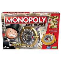 Monopoly Secret Vault Board Game for Kids Ages 8 and Up, Family Board Game for 2-6 Players, Includes Vault