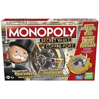 Monopoly Secret Vault Board Game for Kids Ages 8 and Up, Family Board Game for 2-6 Players, Includes Vault