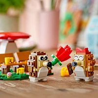 LEGO Hedgehog Picnic Date Building Toy - Animal Figures & Playset for Kids, Boys and Girls, Ages 8+ - Gift Idea for Birthdays - with 2 Hedgehog Toys and Accessories - 40711